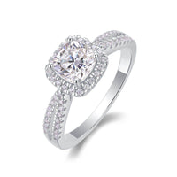 Cushion Halo Pave Ring - Aventus