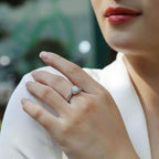 Cushion Halo Pave Ring - Aventus