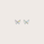 Colored Butterfly Stud Earrings