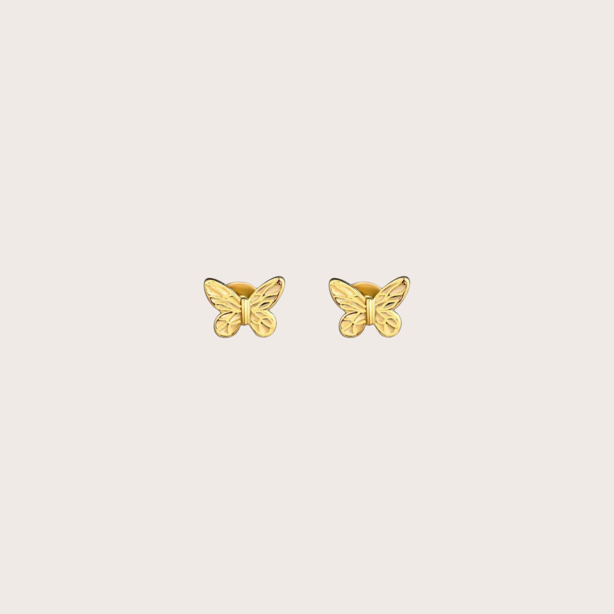 Gold Butterfly Earrings
