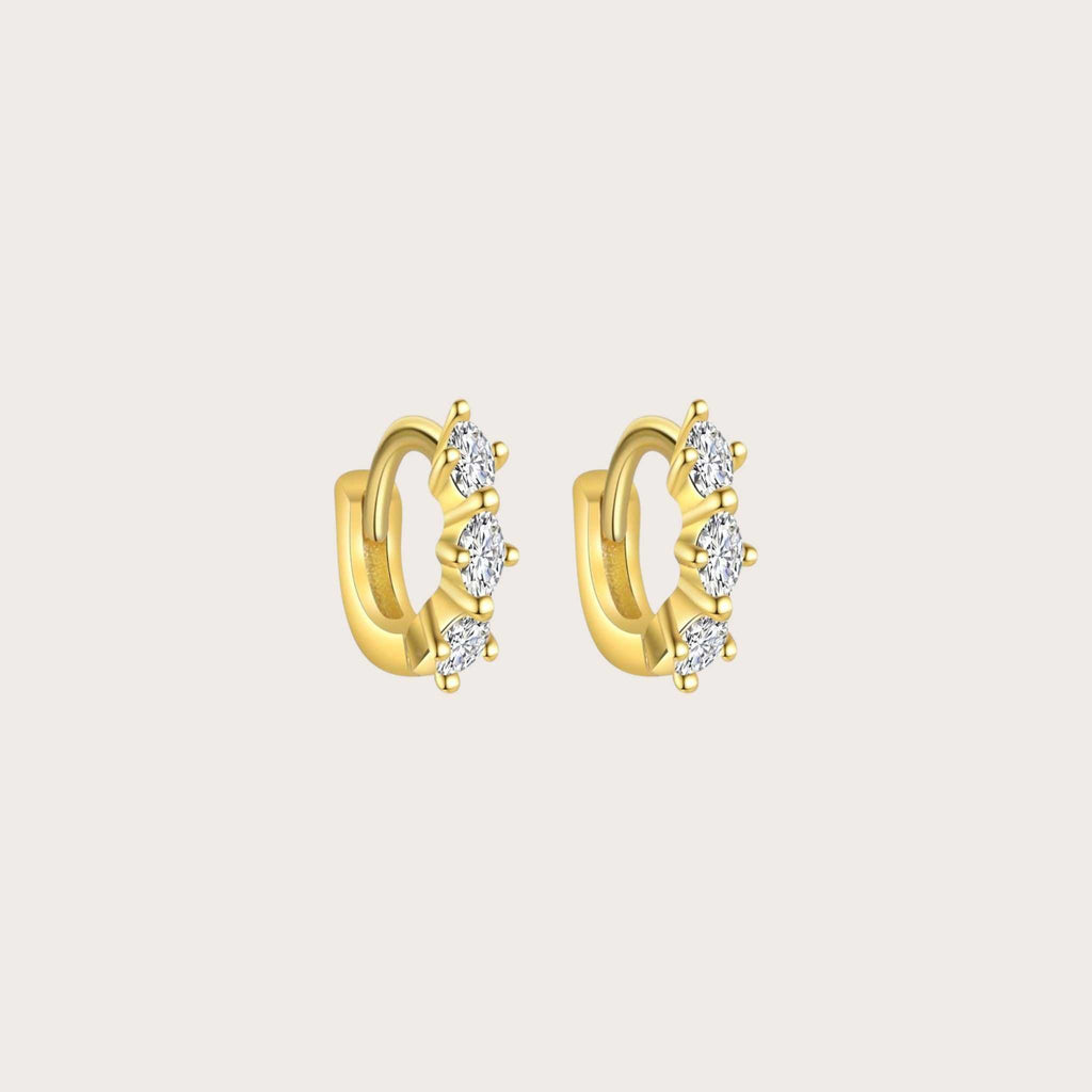 Diamond Oval Cut Hoop Earrings