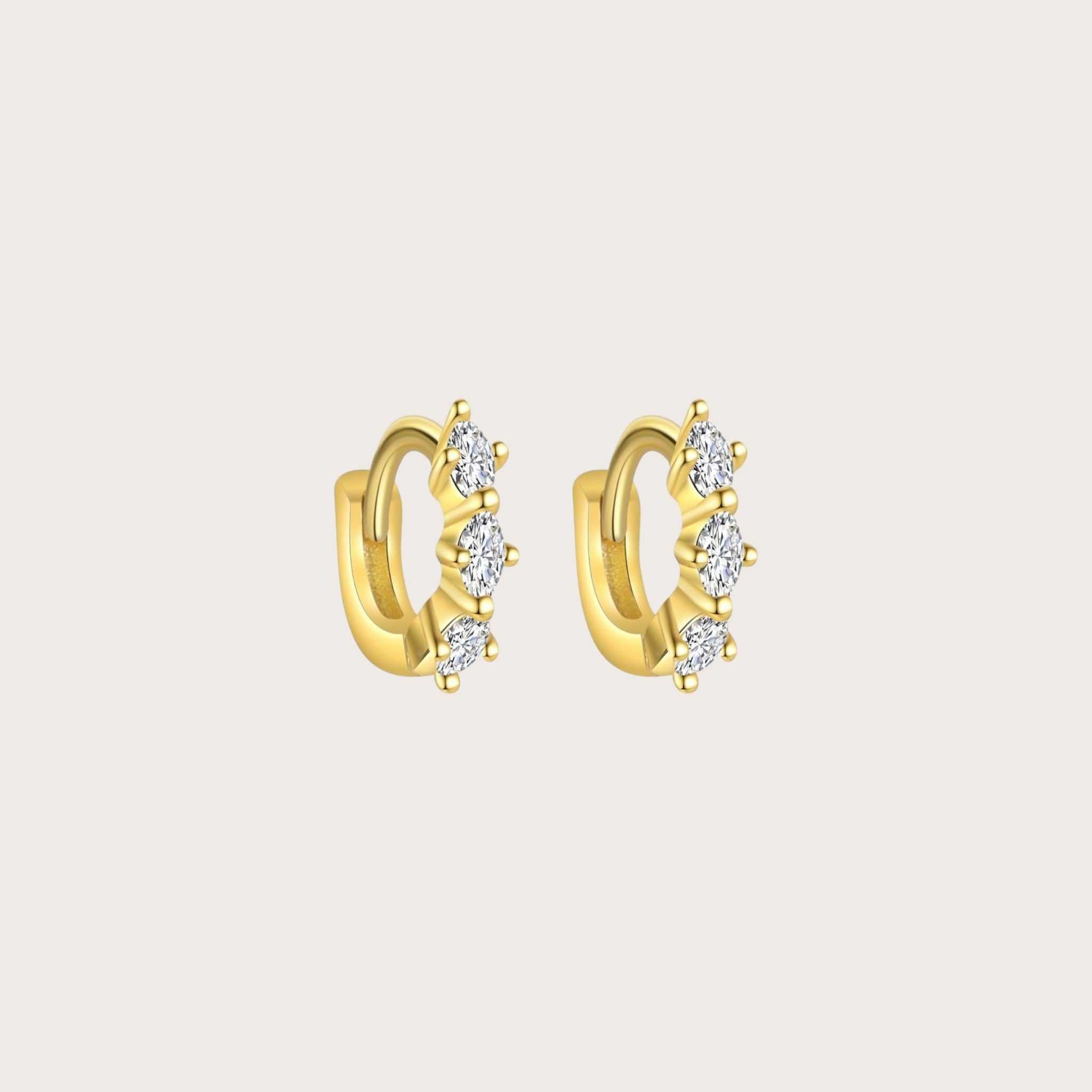 Diamond Oval Cut Hoop Earrings