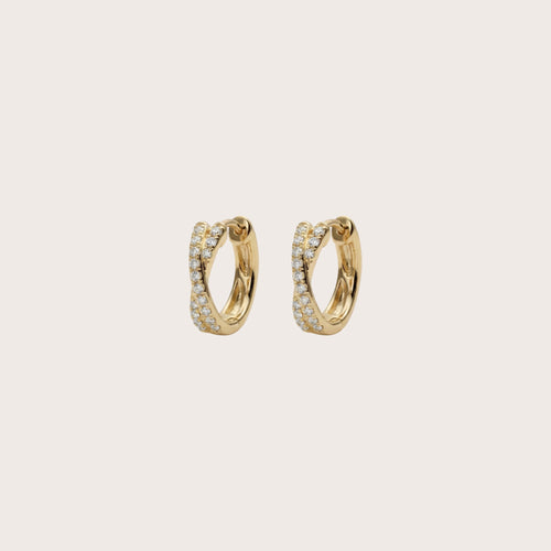 Diamond Embrace Hoop Earrings