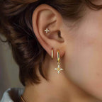 Dangling Clover with Hoop Set - Aventus