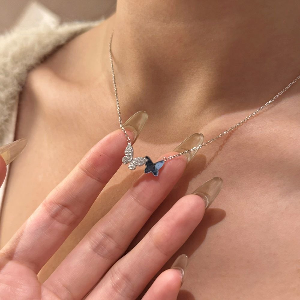 Twin Butterfly Necklace