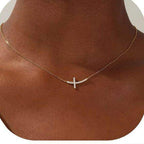 Smile Cross Strand Necklace - Aventus