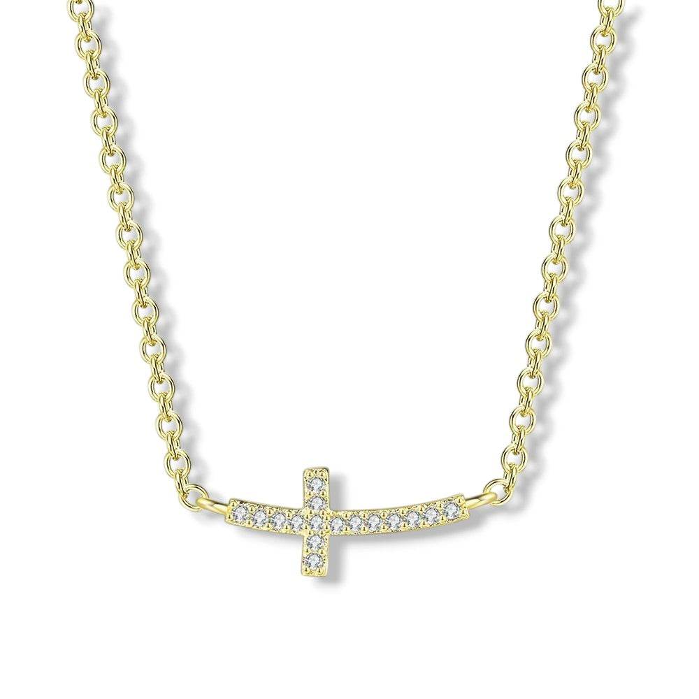 Smile Cross Strand Necklace - Aventus