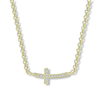 Smile Cross Strand Necklace - Aventus