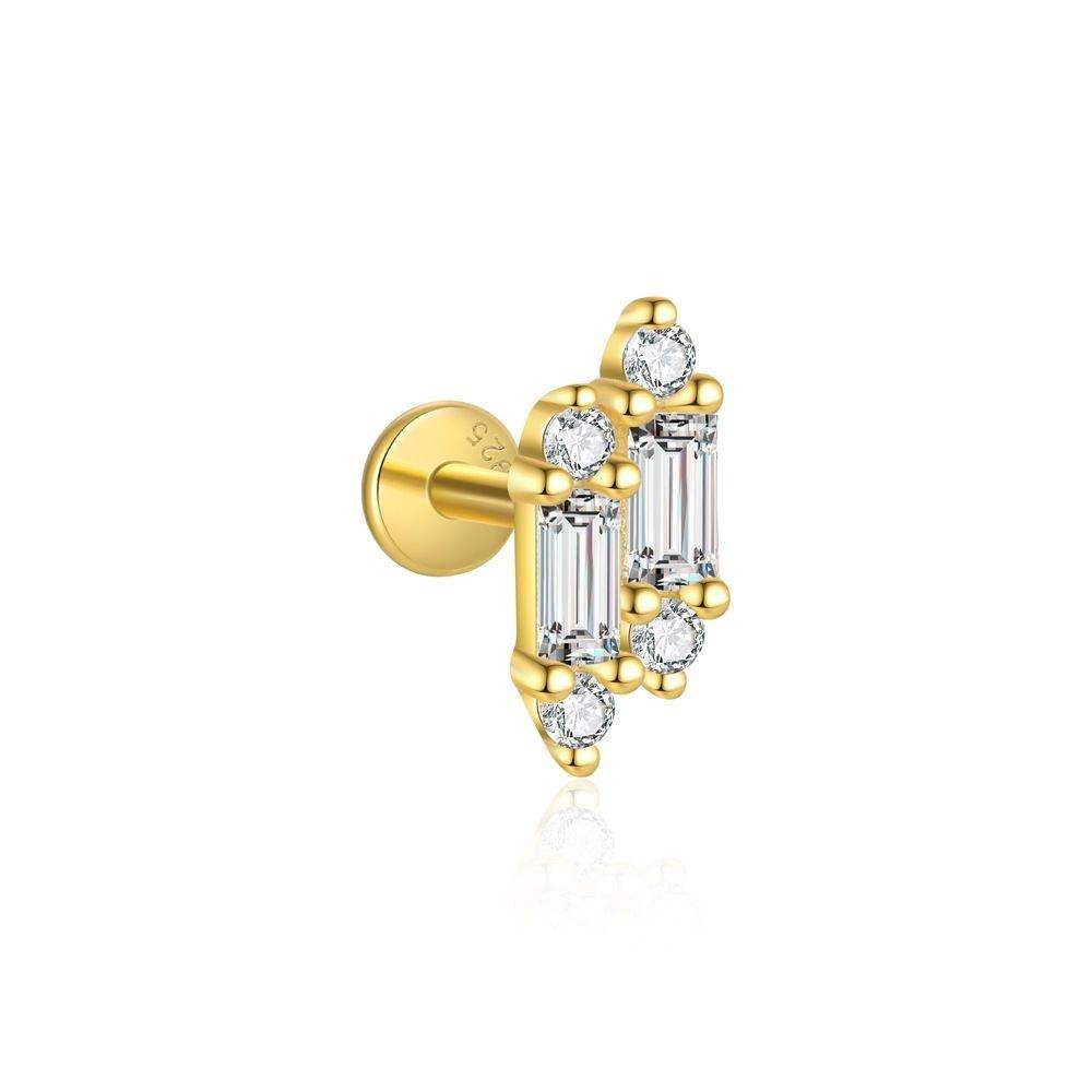 Dangling Rhombus Diamond Earring Set - Aventus