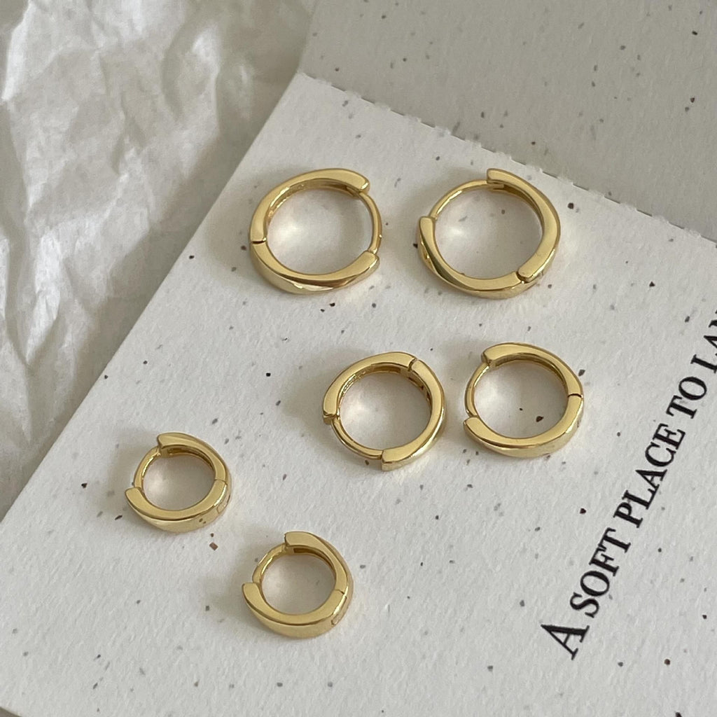 Classic Gold Huggie Hoops