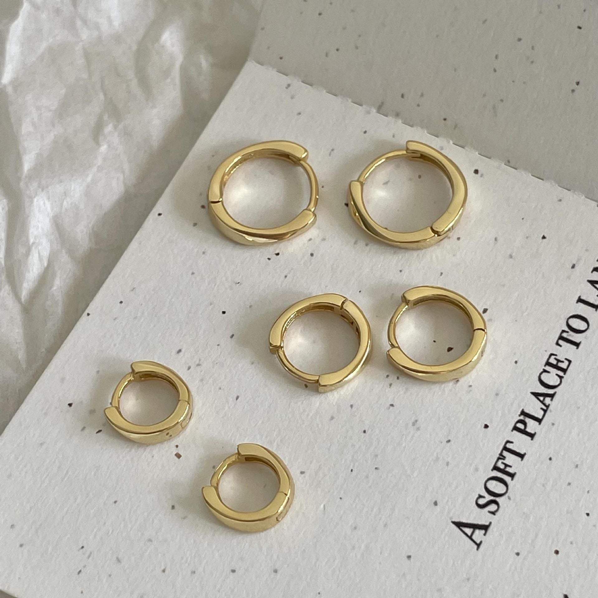 Classic Gold Huggie Hoops