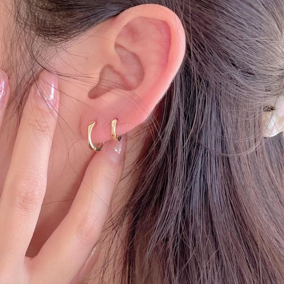Classic Gold Huggie Hoops