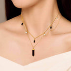 Black Onyx Layered Jewelry Set - Aventus