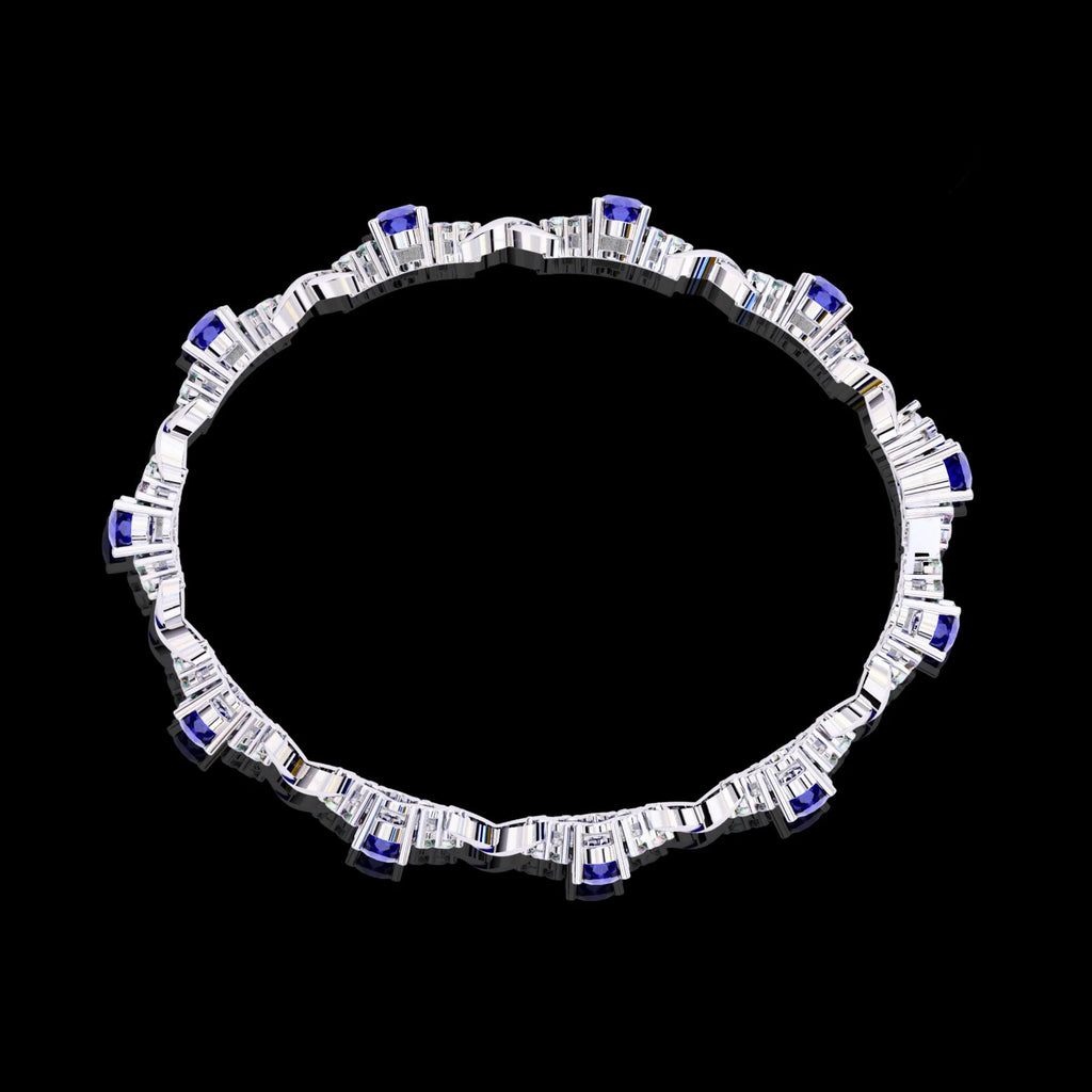 Luxury Yellow Gold Moissanite Diamond Bracelet – Handmade & Exclusive Aventus Design