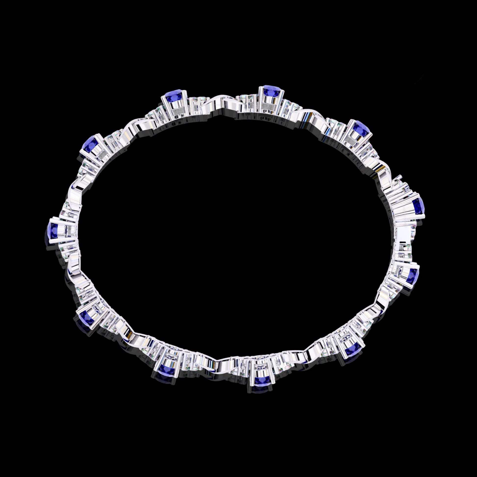 Luxury Yellow Gold Moissanite Diamond Bracelet – Handmade & Exclusive Aventus Design - Aventus