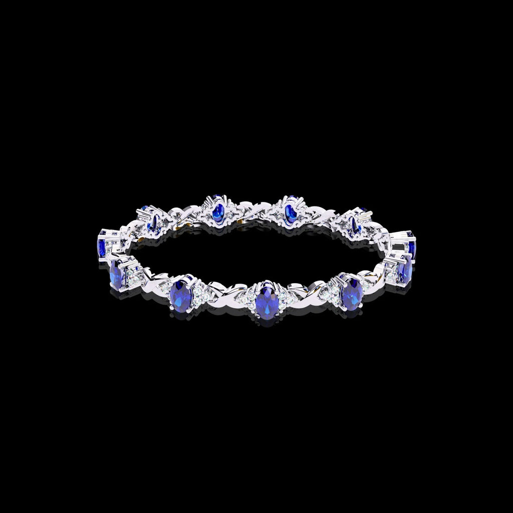 Luxury Yellow Gold Moissanite Diamond Bracelet – Handmade & Exclusive Aventus Design