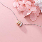 Tripple Pave Circle Necklace - Aventus