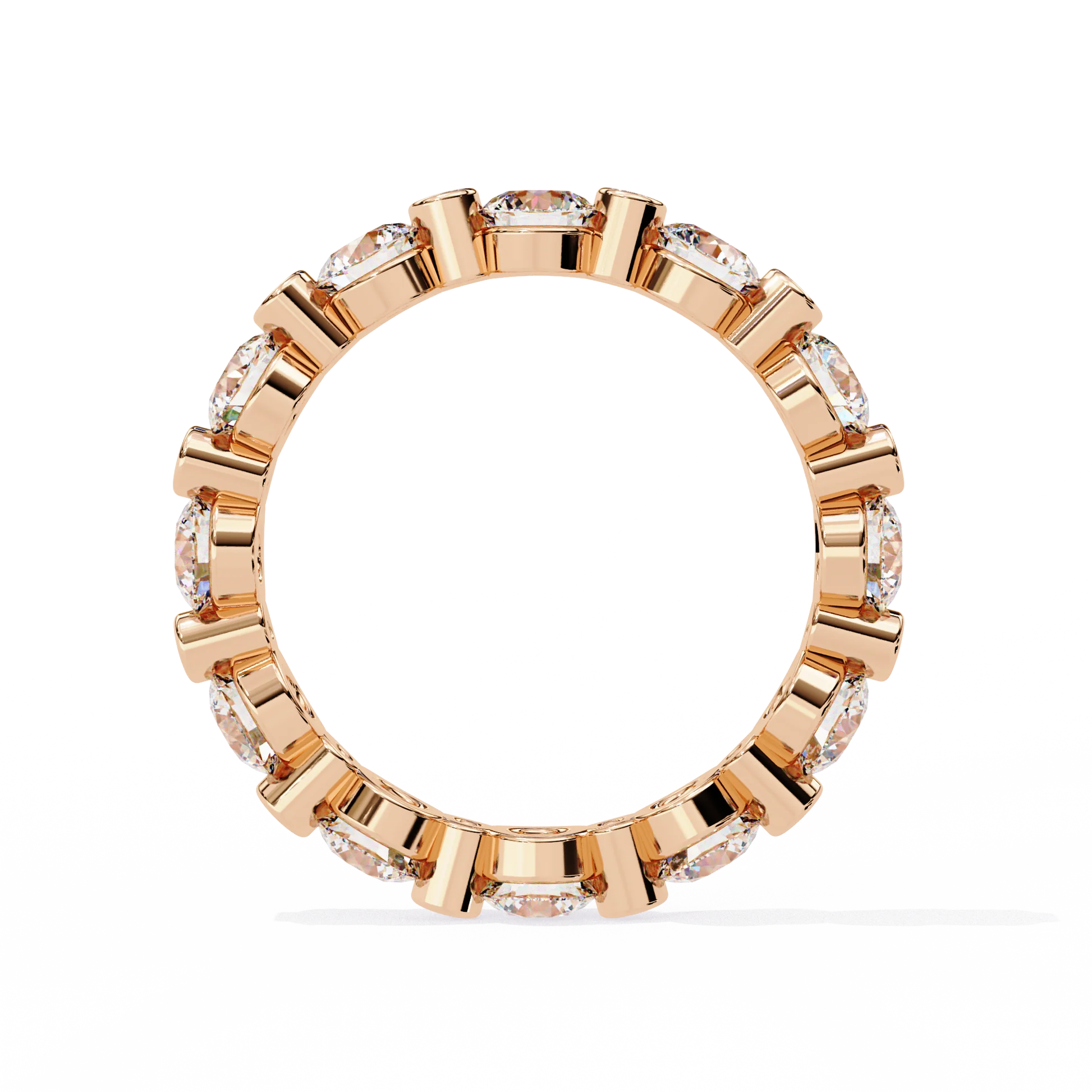 Minimalist Diamond Ring Gold & Silver Band