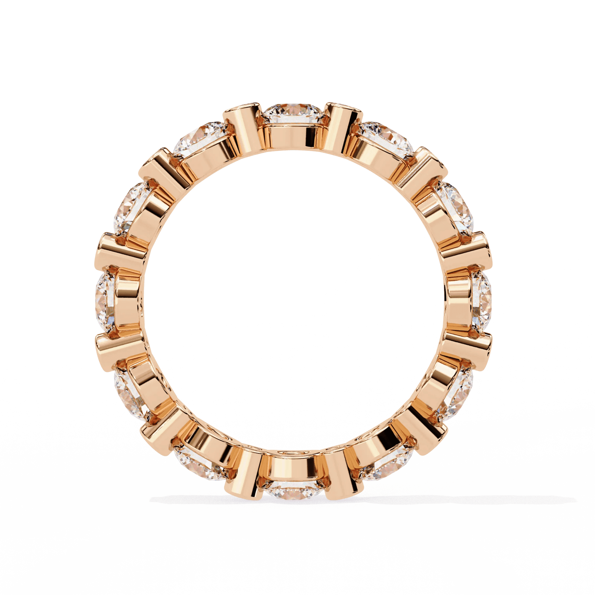 Minimalist Diamond Ring Gold & Silver Band - Aventus