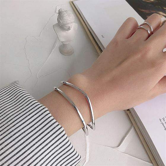 Double Layered Cuff Bracelet - Aventus