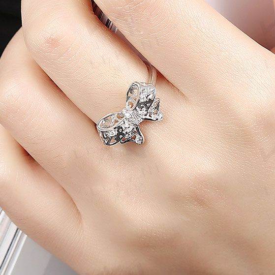 Silver Bow Ring - Aventus