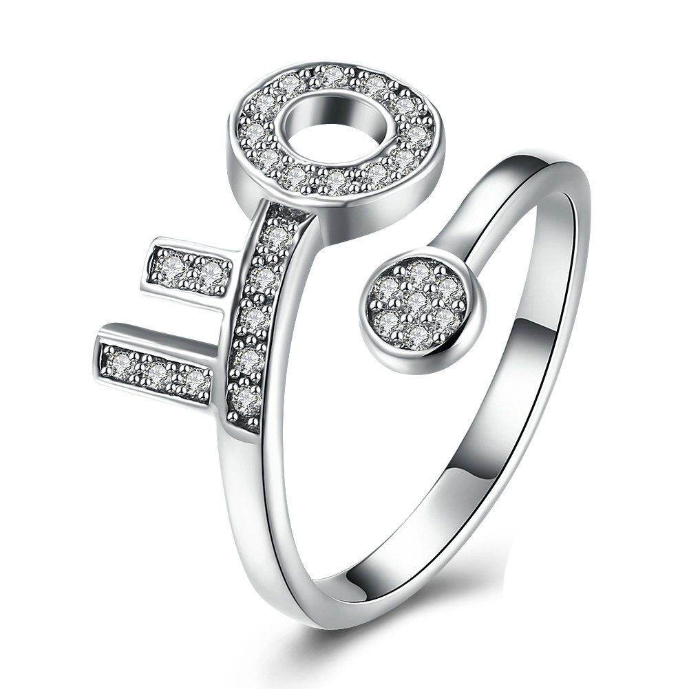 Pave Key Open Ring - Aventus