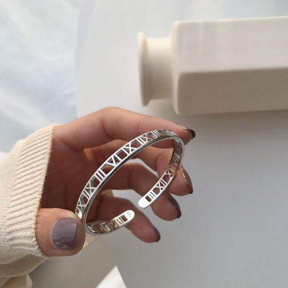 Roman Numeral Cuff Bracelet - Aventus