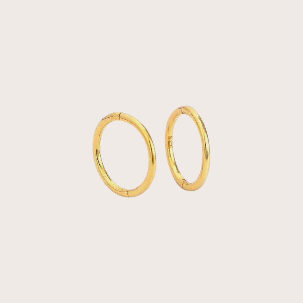 Circle Huggie Hoop Earrings