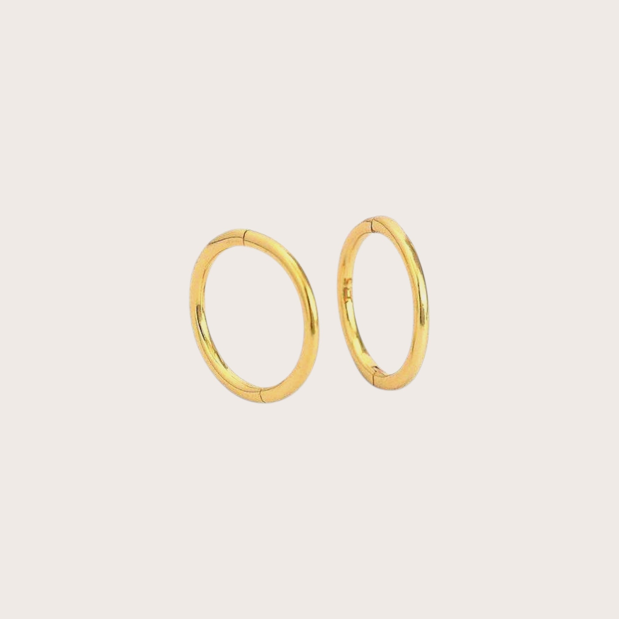 Circle Huggie Hoop Earrings