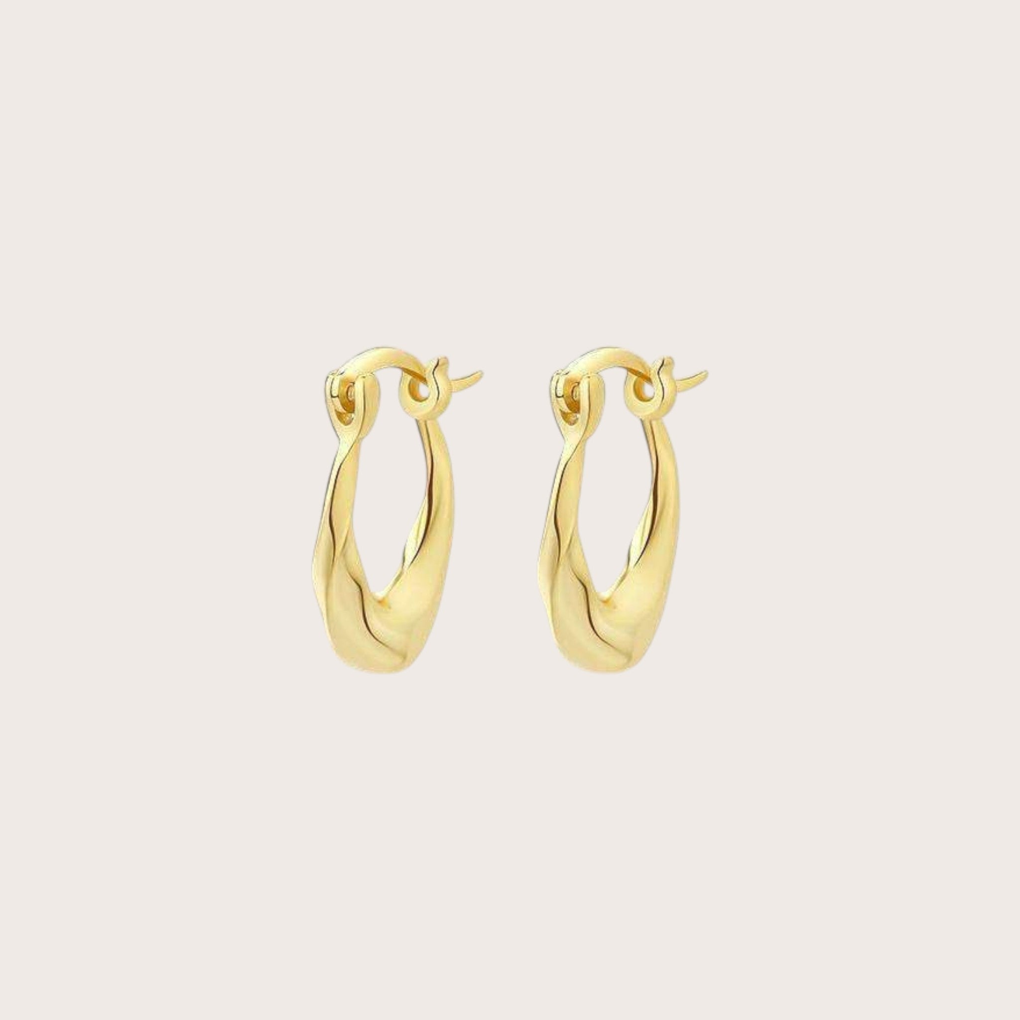 U Shape Huggie Earrings