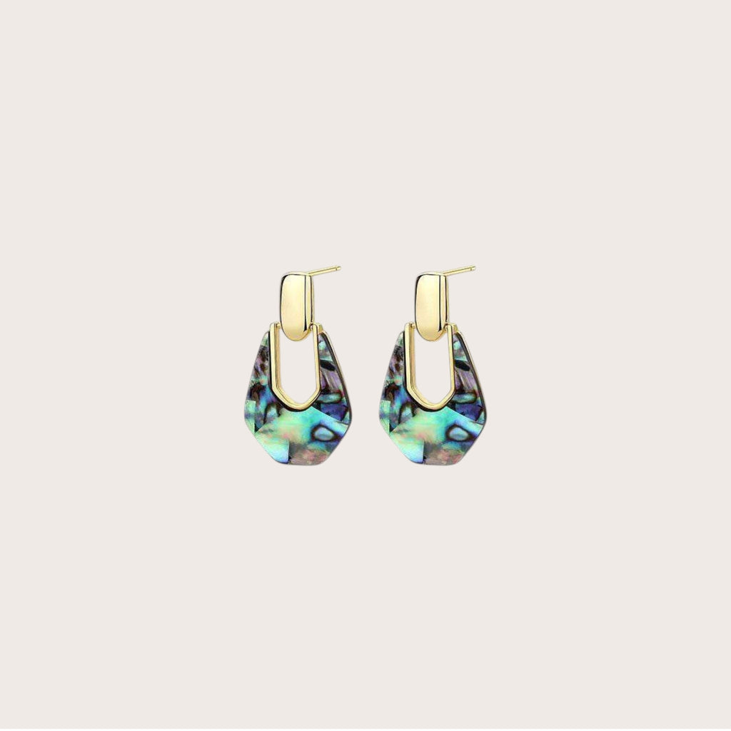 Abalone Shell Dangling Earrings