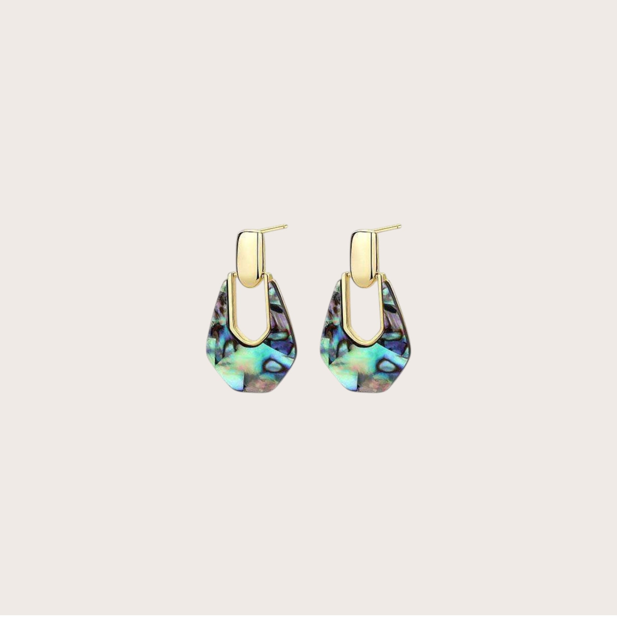 Abalone Shell Dangling Earrings