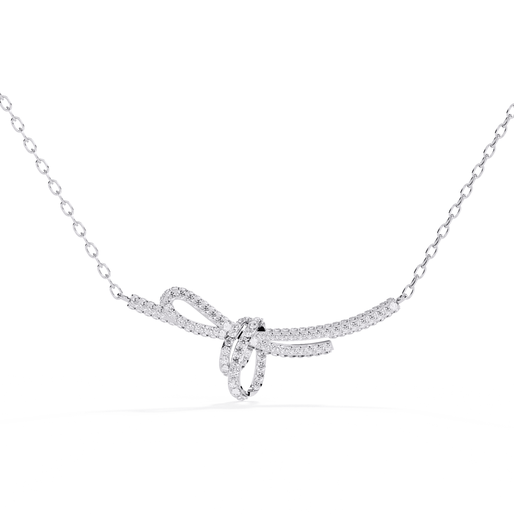 Handcrafted Long Chain Moissanite Diamond Necklace for Women – Bespoke Brilliance - Aventus