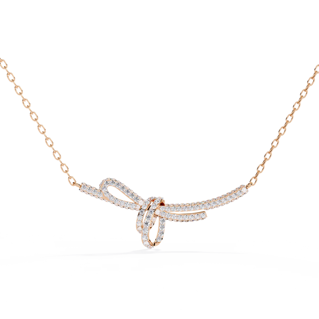 Handcrafted Long Chain Moissanite Diamond Necklace for Women – Bespoke Brilliance