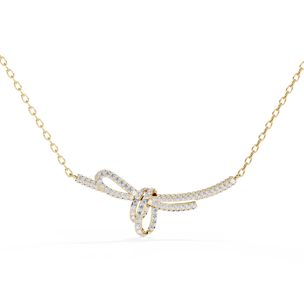Handcrafted Long Chain Moissanite Diamond Necklace for Women – Bespoke Brilliance