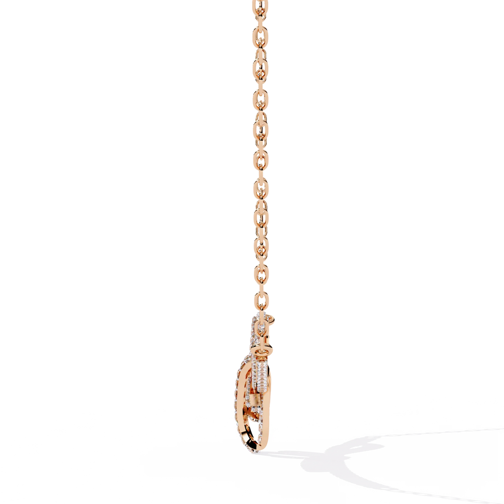 Handcrafted Long Chain Moissanite Diamond Necklace for Women – Bespoke Brilliance