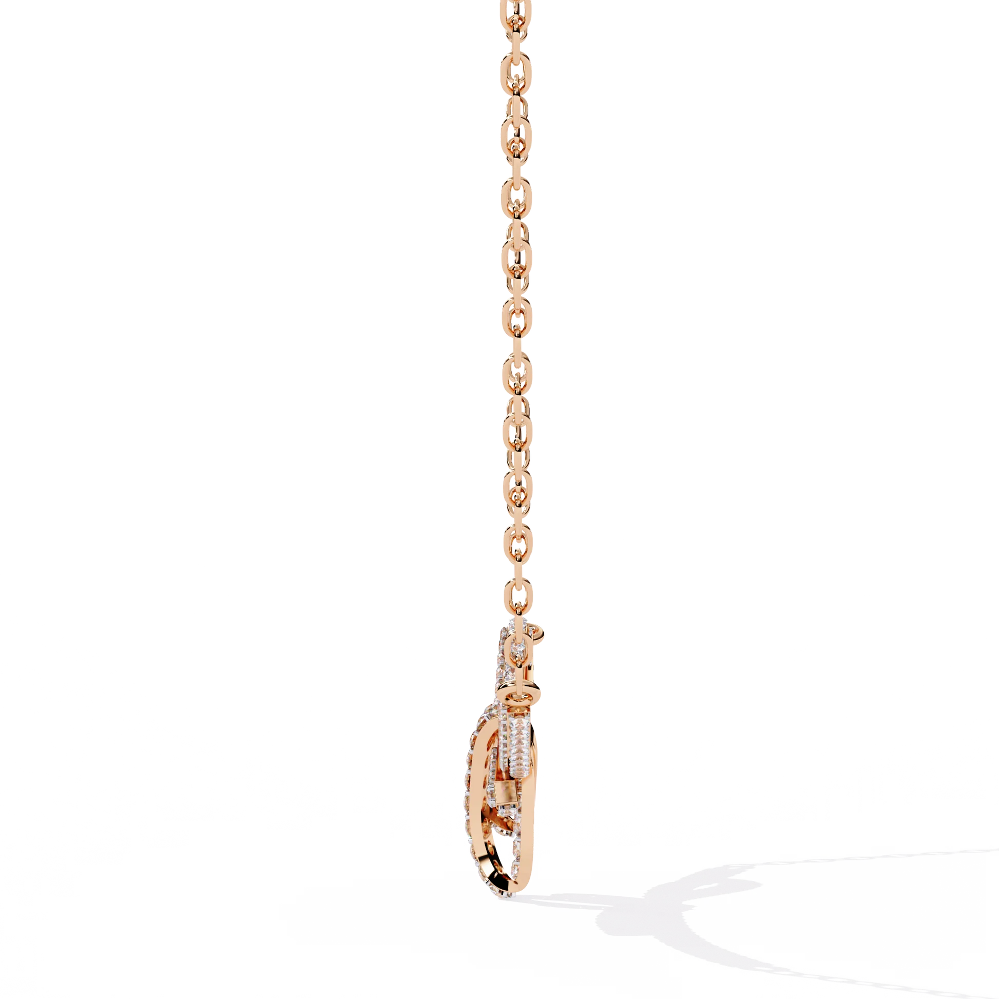 Handcrafted Long Chain Moissanite Diamond Necklace for Women – Bespoke Brilliance