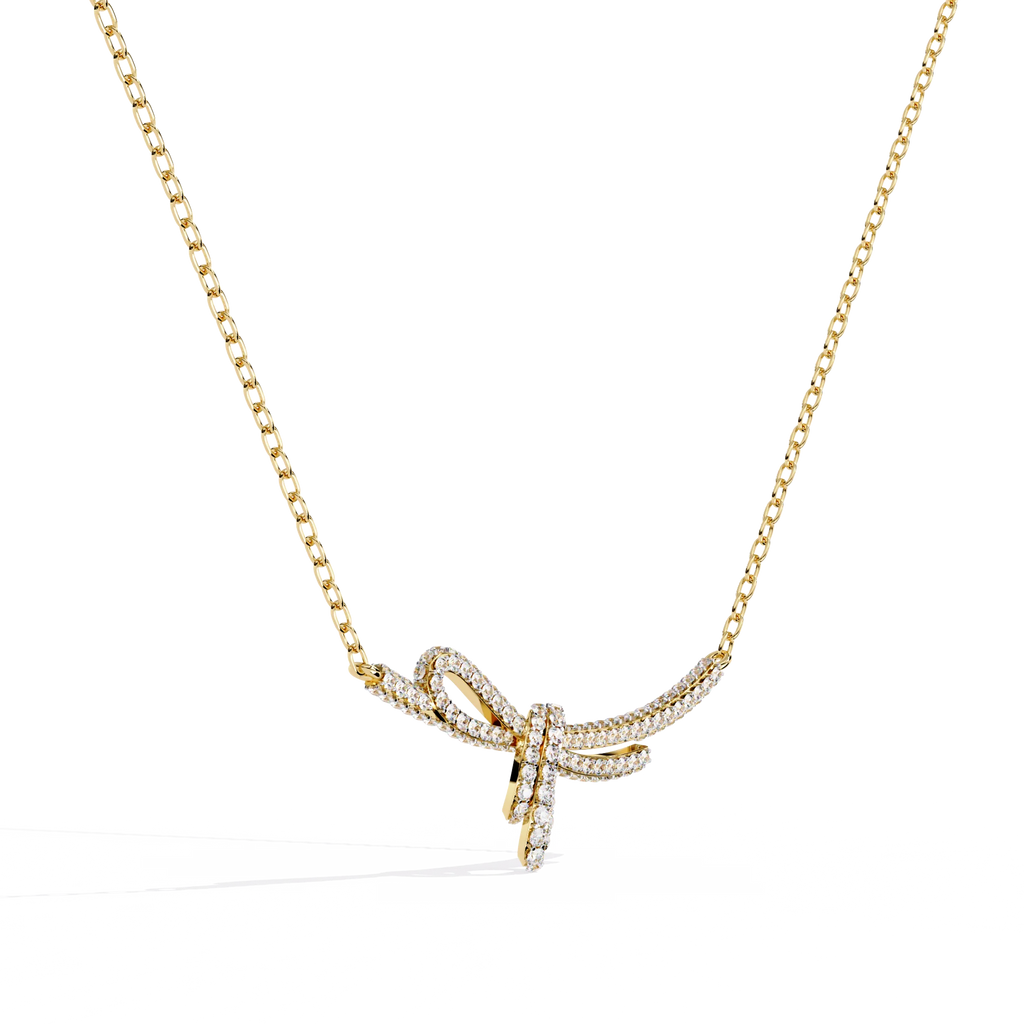 Handcrafted Long Chain Moissanite Diamond Necklace for Women – Bespoke Brilliance