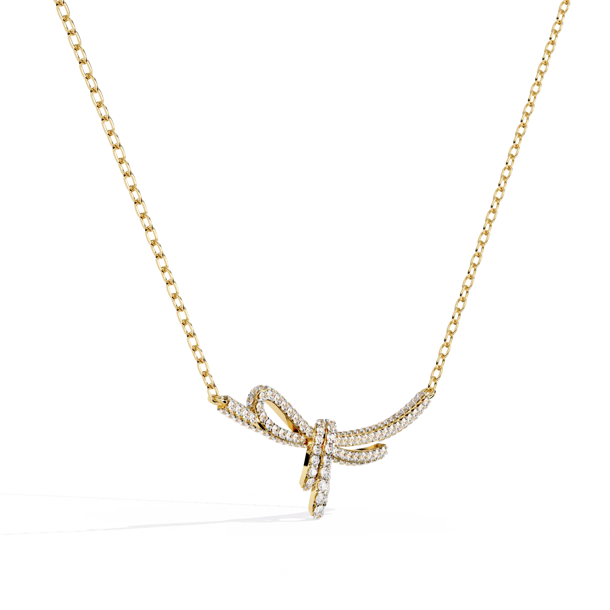 Handcrafted Long Chain Moissanite Diamond Necklace for Women – Bespoke Brilliance