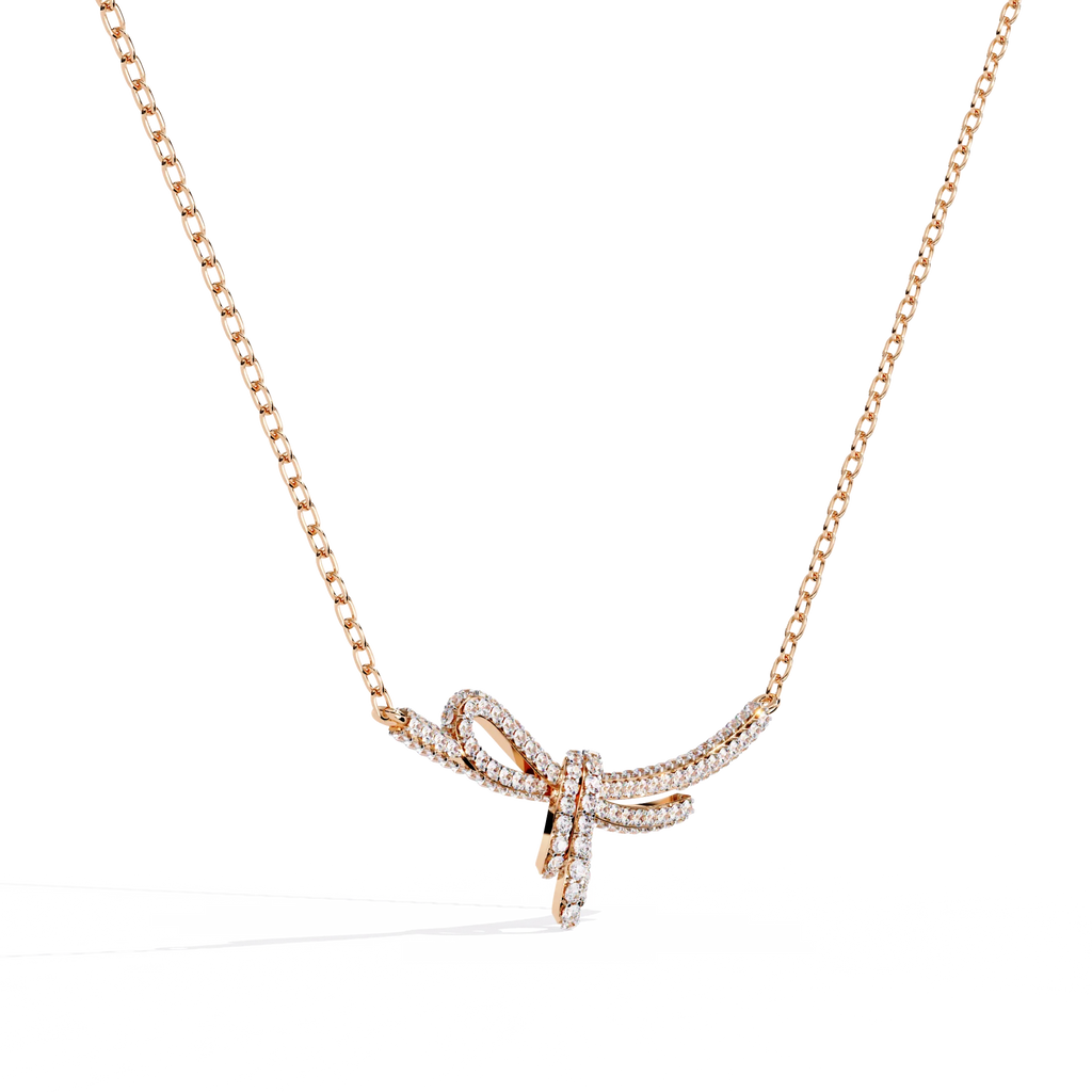 Handcrafted Long Chain Moissanite Diamond Necklace for Women – Bespoke Brilliance