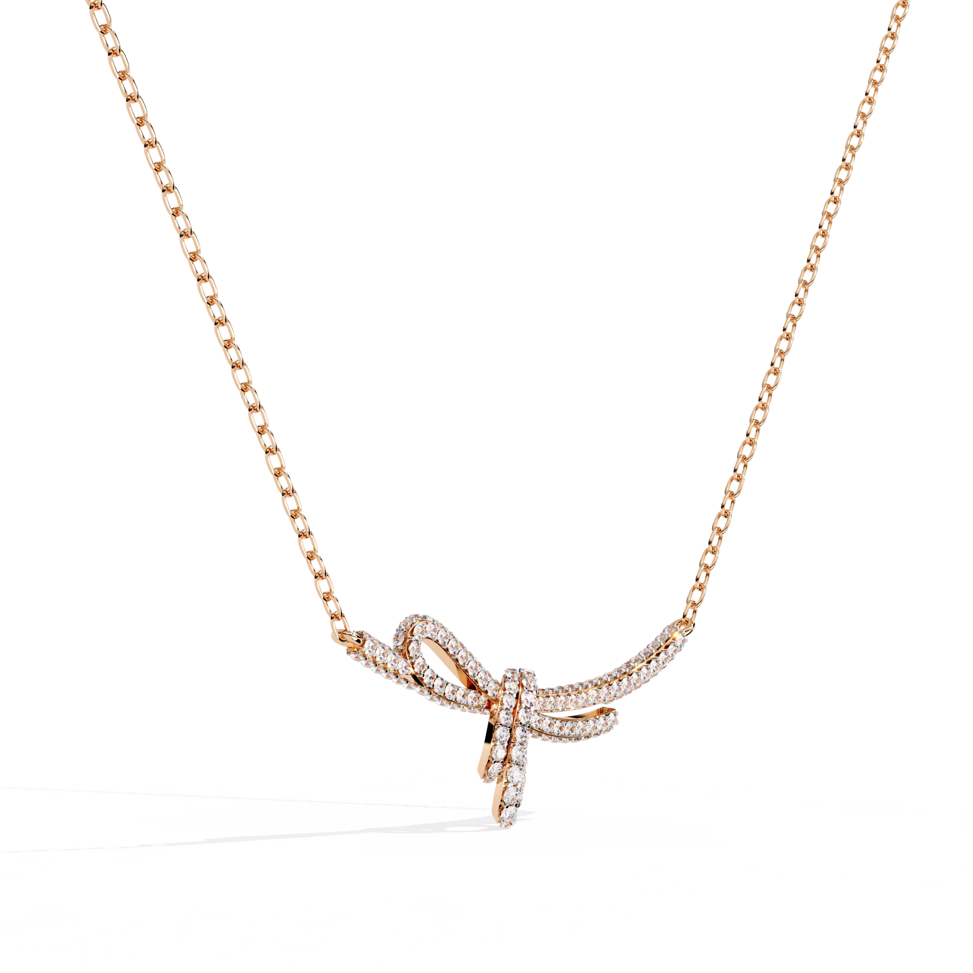 Handcrafted Long Chain Moissanite Diamond Necklace for Women – Bespoke Brilliance