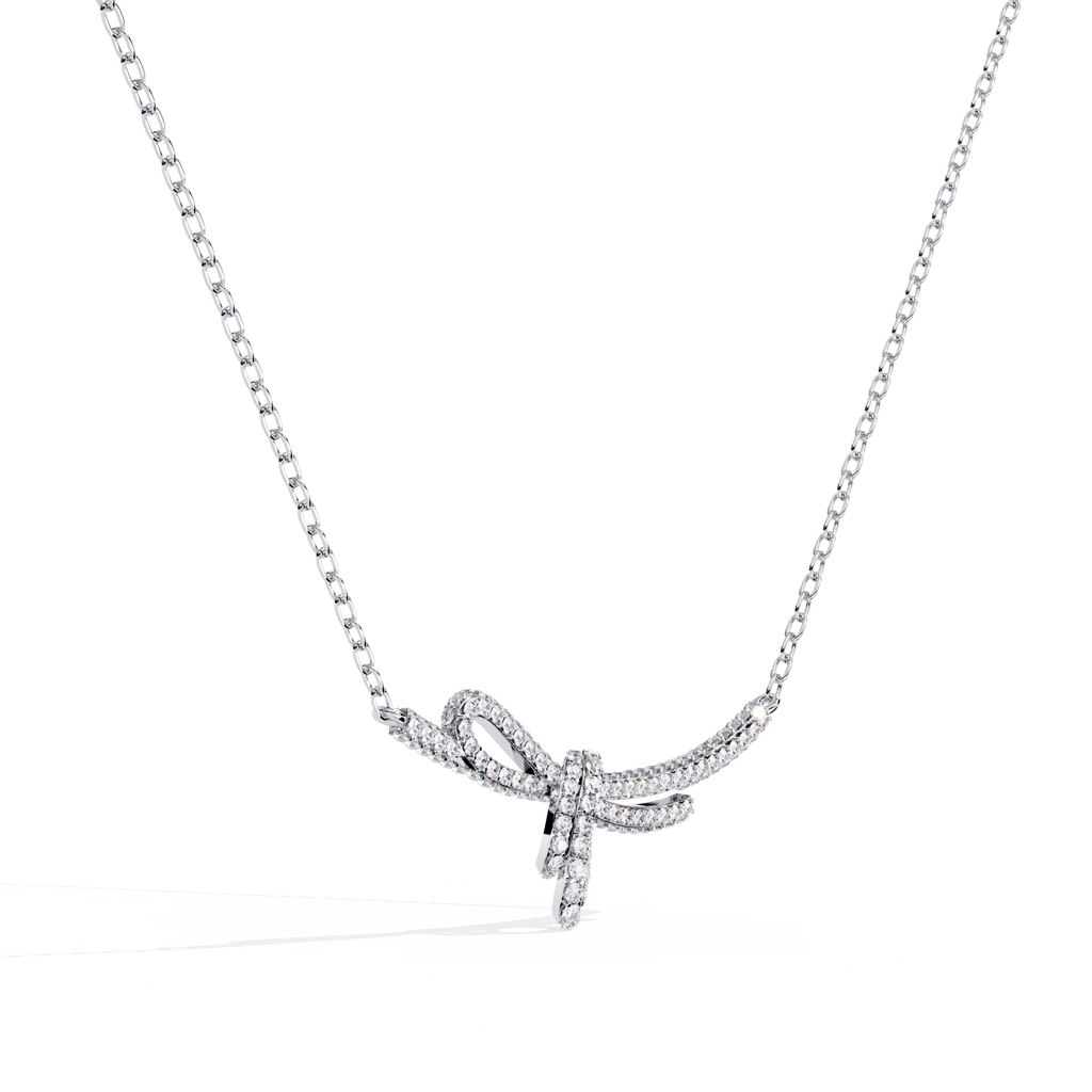 Handcrafted Long Chain Moissanite Diamond Necklace for Women – Bespoke Brilliance