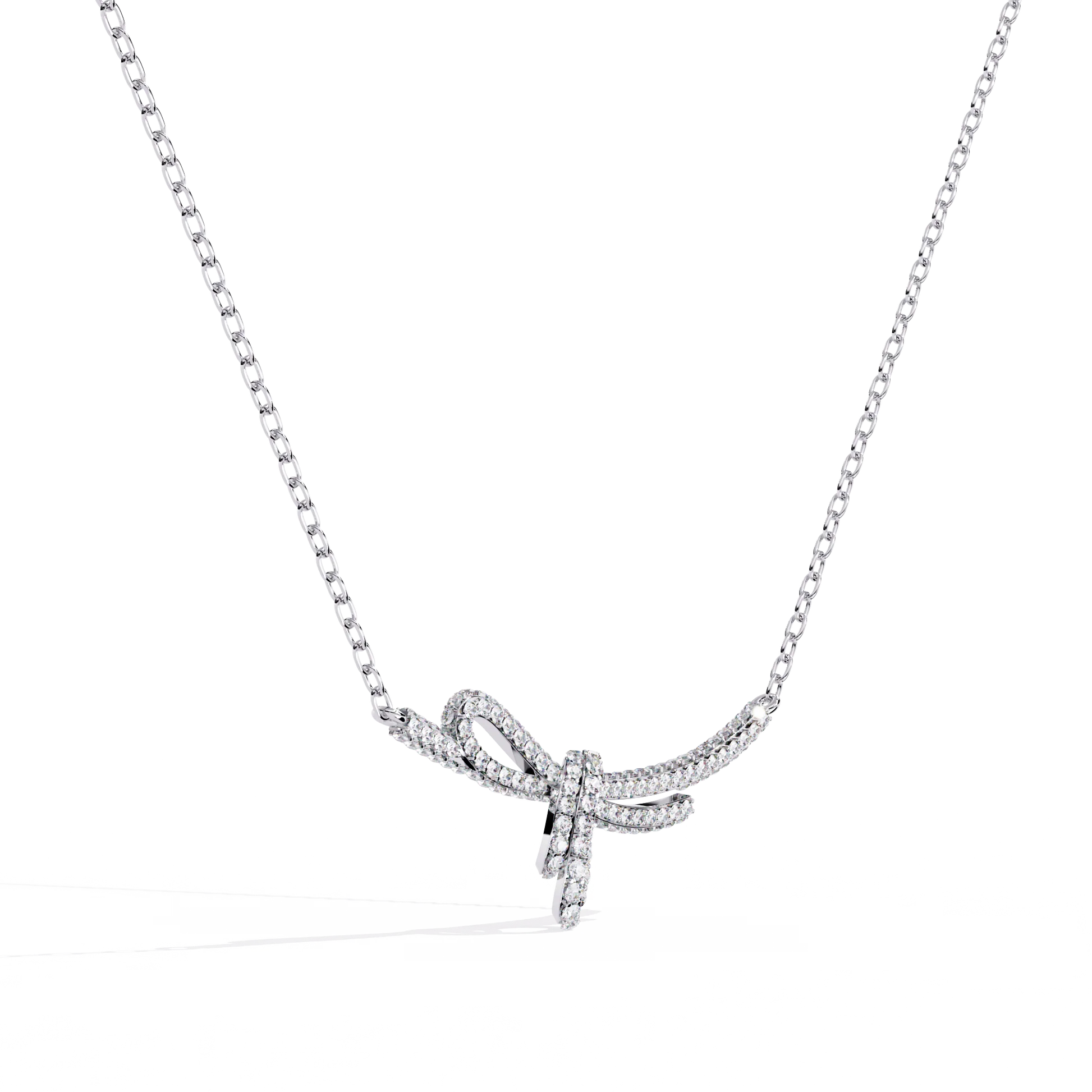 Handcrafted Long Chain Moissanite Diamond Necklace for Women – Bespoke Brilliance