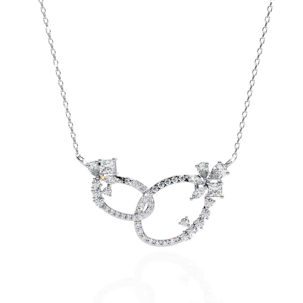 Luxury Moissanite Diamond Necklace – Opulent Aura Custom Fine Jewelry for Women