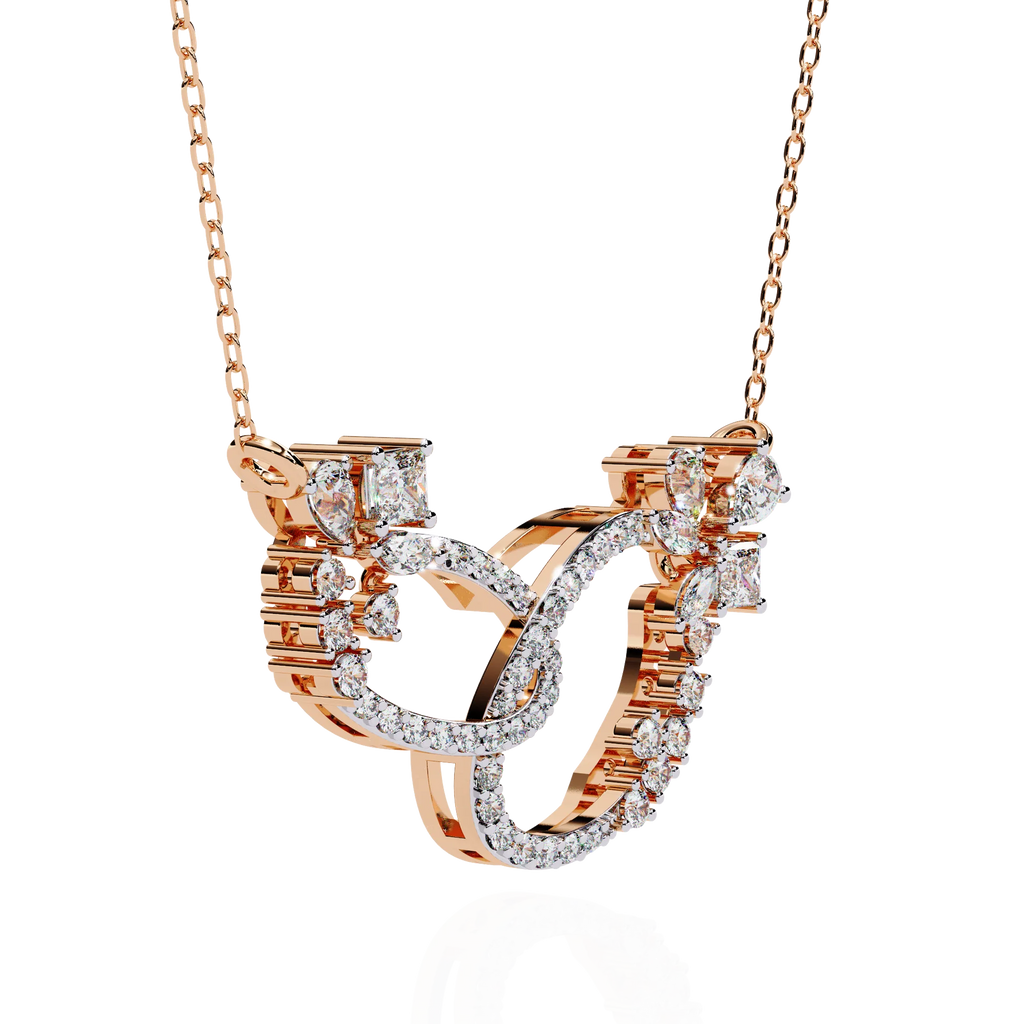 Luxury Moissanite Diamond Necklace – Opulent Aura Custom Fine Jewelry for Women
