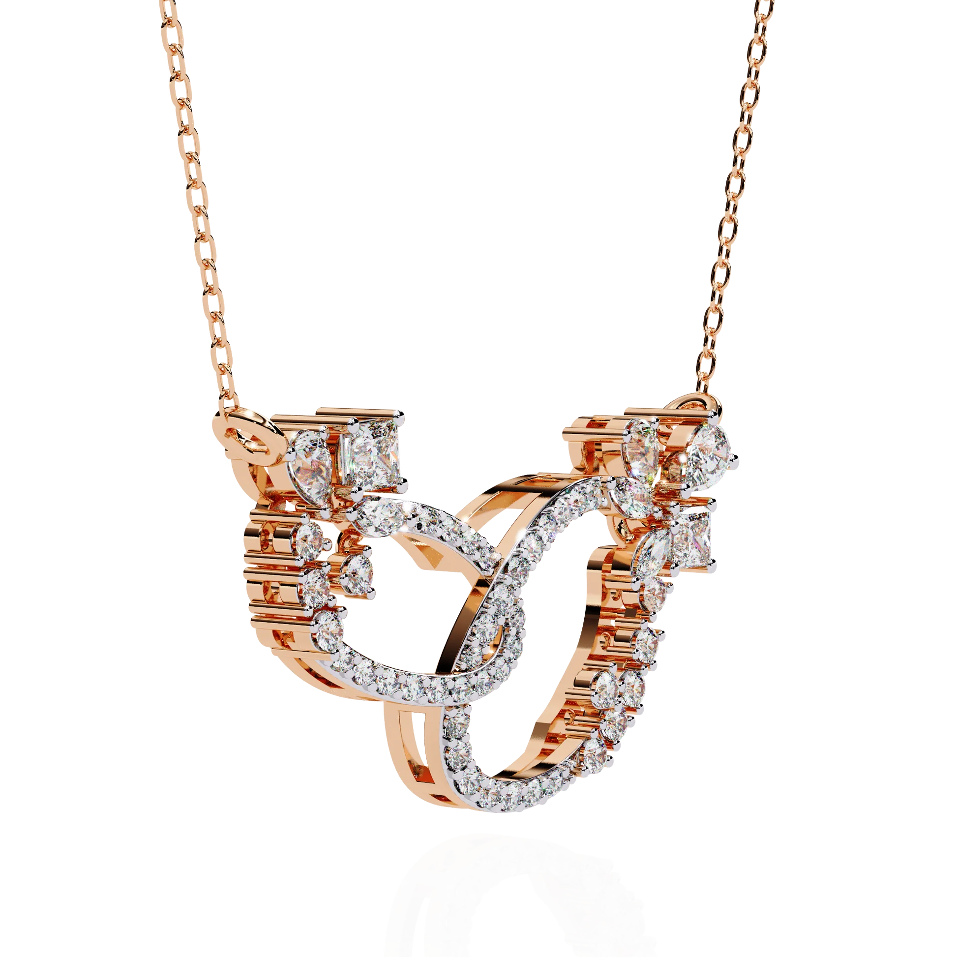 Luxury Moissanite Diamond Necklace – Opulent Aura Custom Fine Jewelry for Women