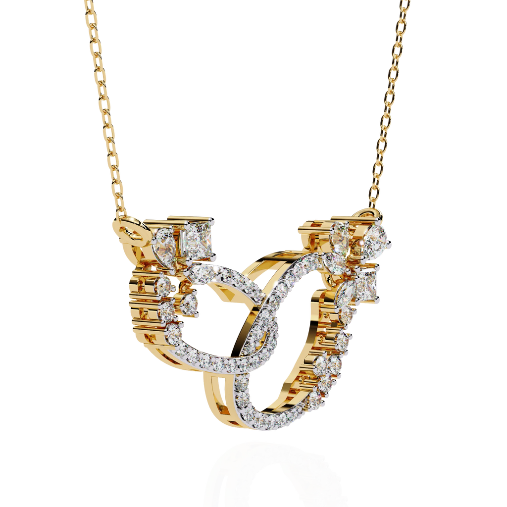 Luxury Moissanite Diamond Necklace – Opulent Aura Custom Fine Jewelry for Women