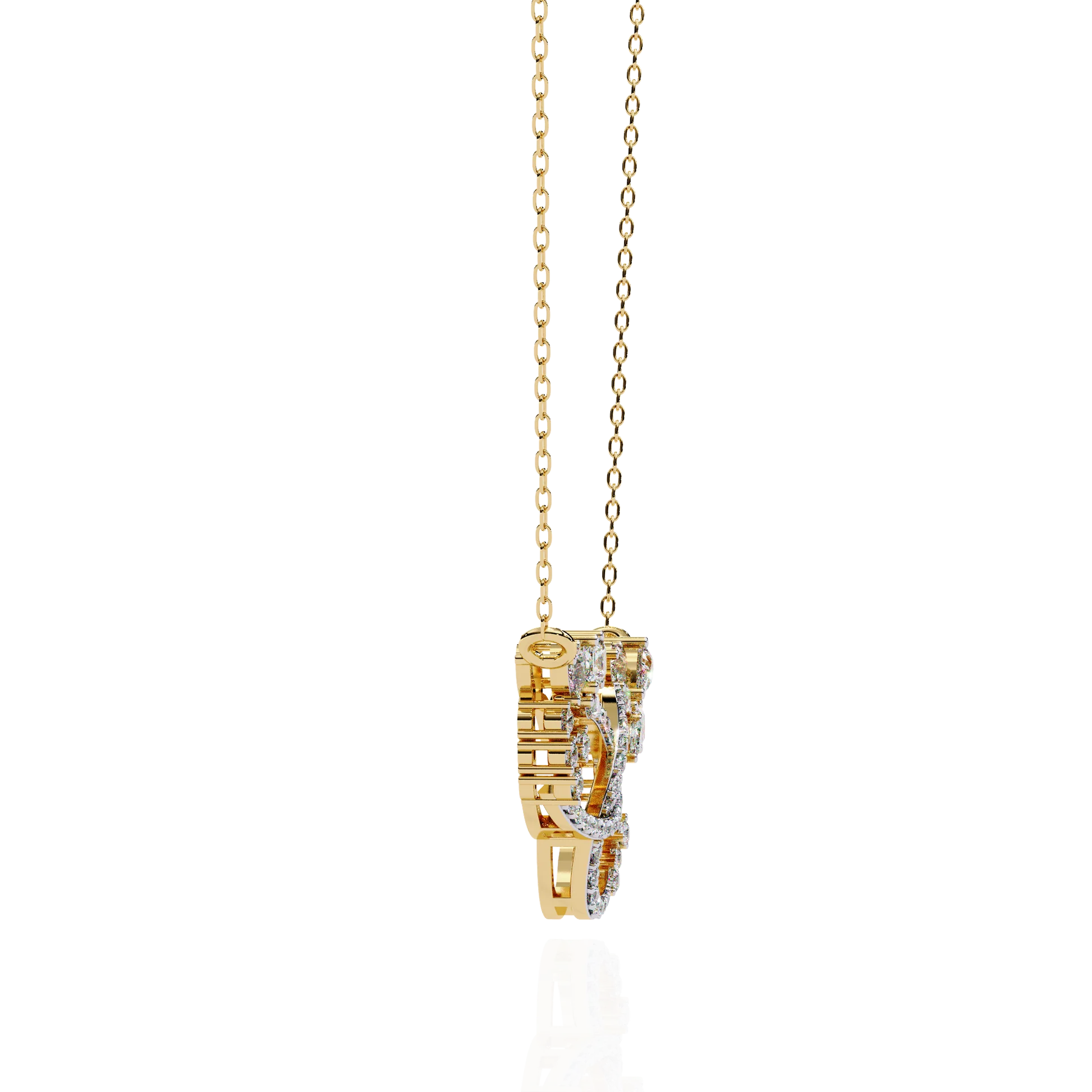 Luxury Moissanite Diamond Necklace – Opulent Aura Custom Fine Jewelry for Women