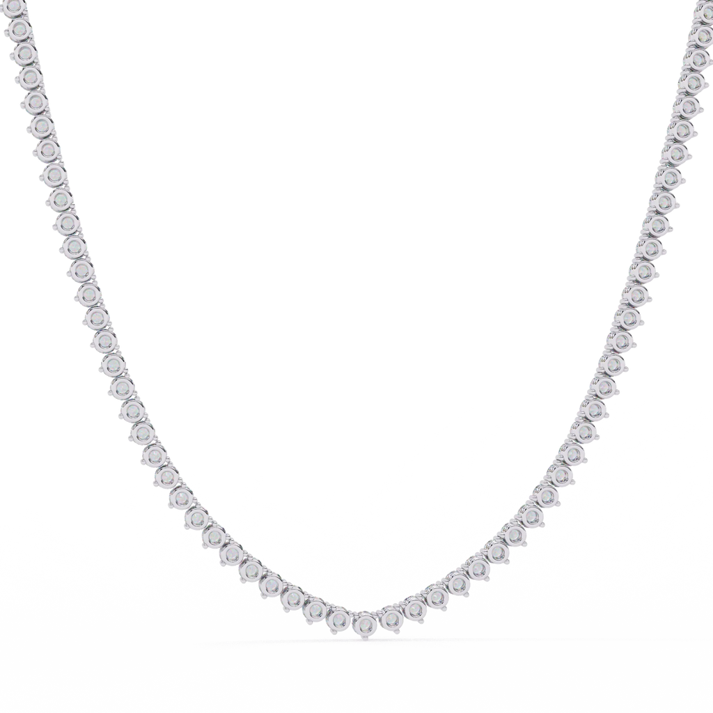 Custom Infinity Glow Moissanite Necklace – Wholesale Round Pendant Jewelry