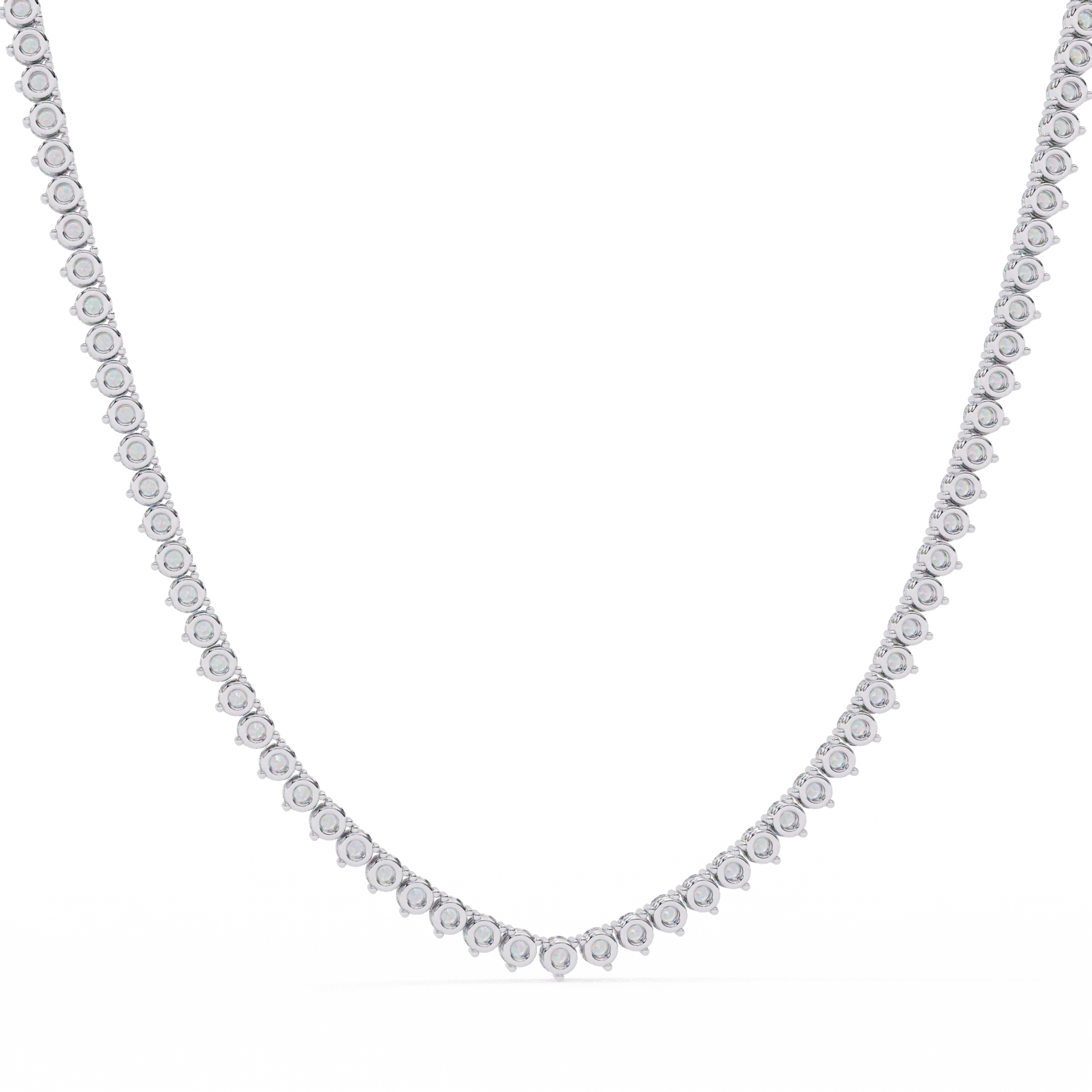 Custom Infinity Glow Moissanite Necklace – Wholesale Round Pendant Jewelry